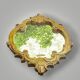 Antique mirror in carved wood with gilded leaf – Louis XV style – H59 cm