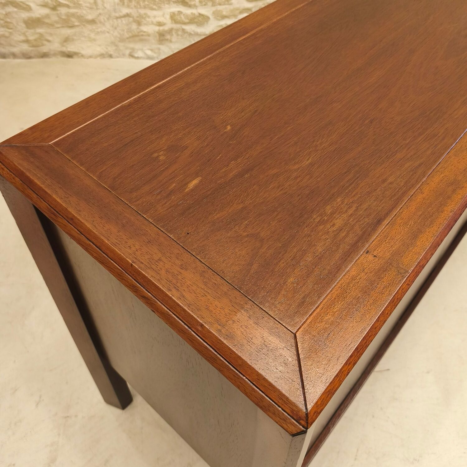 Vintage Scandinavian design sideboard with tambour doors