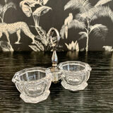 Double saleron in Baccarat crystal