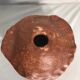 Former Accolay decoration vintage brown ceramic vase