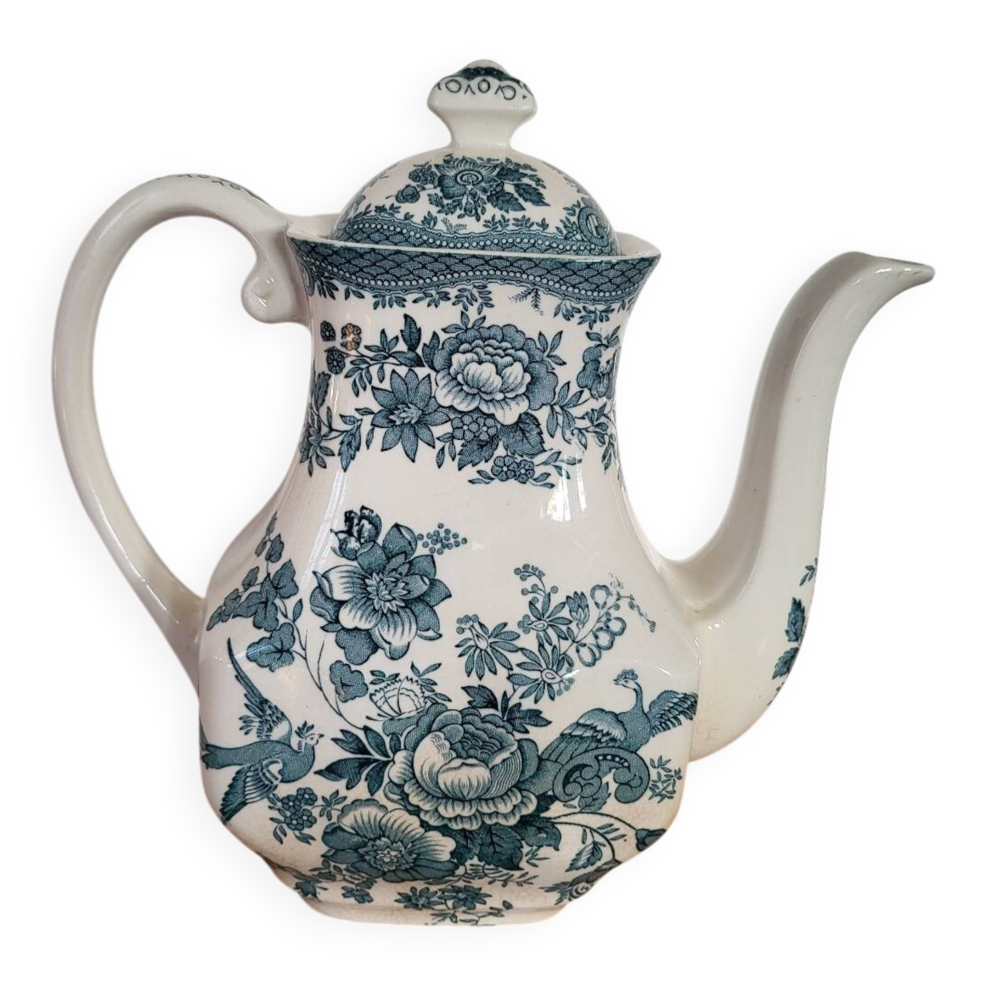 Verseuse théière en faïence anglaise enoch wedgwood tunstall
