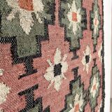 jute-cotton kilim rug, handmade