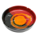 Vintage Italy red orange black ceramic ashtray 1970 Bitossi for Raymor