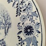 Decorative plate Boch – Delft decor, winter scene (1960s–70s)