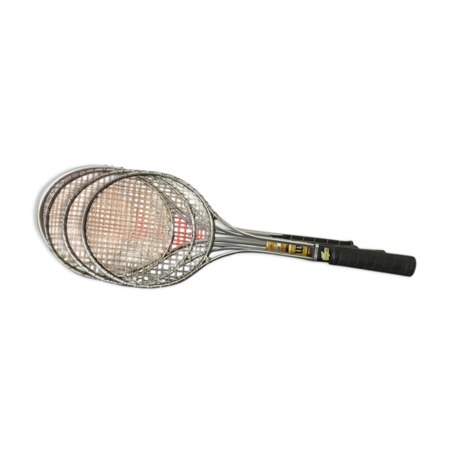 4 Raquettes de tennis Lacoste, Wilson vintage aluminium