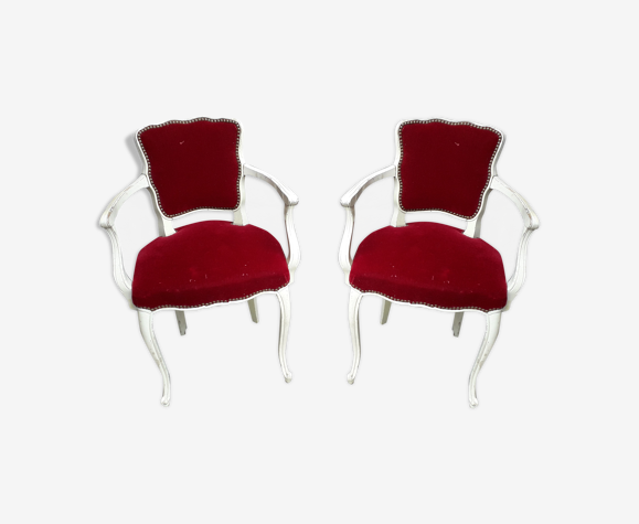 Paire de fauteuils cabriolet