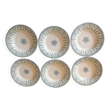 Assiettes creuses terre de fer Florentin
