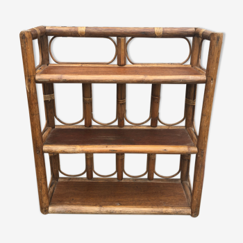 Rattan shelf