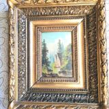 Paire de tableaux anciens