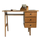 Vintage oak compass foot desk