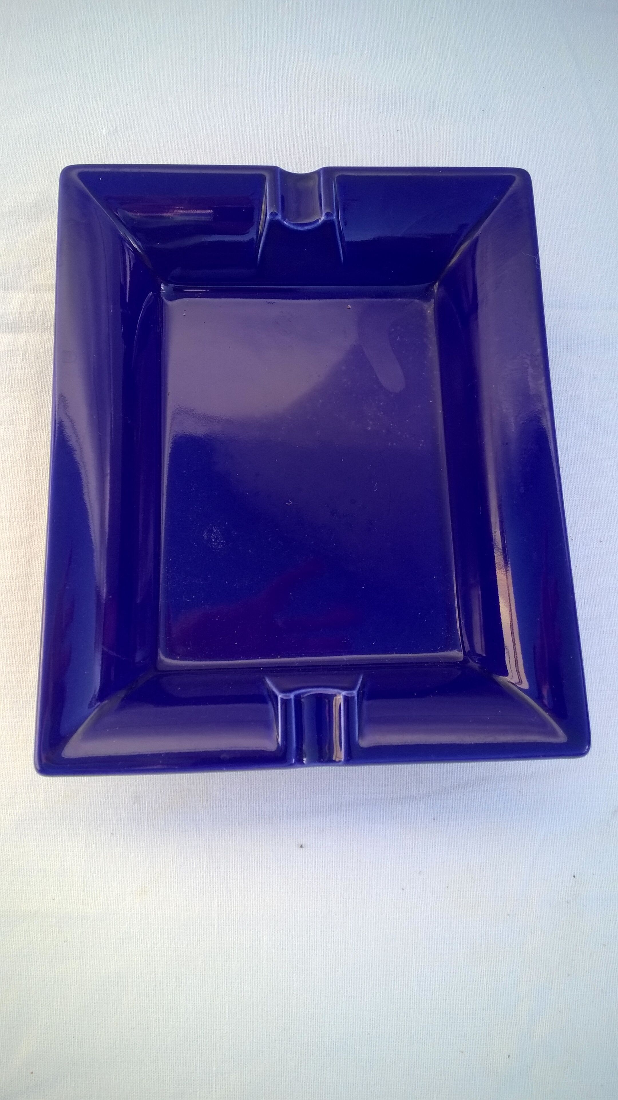 Blue ashtray