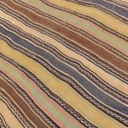 5x9 Kilim Colorful Striped Wool Kilim Rug, 152x271Cm