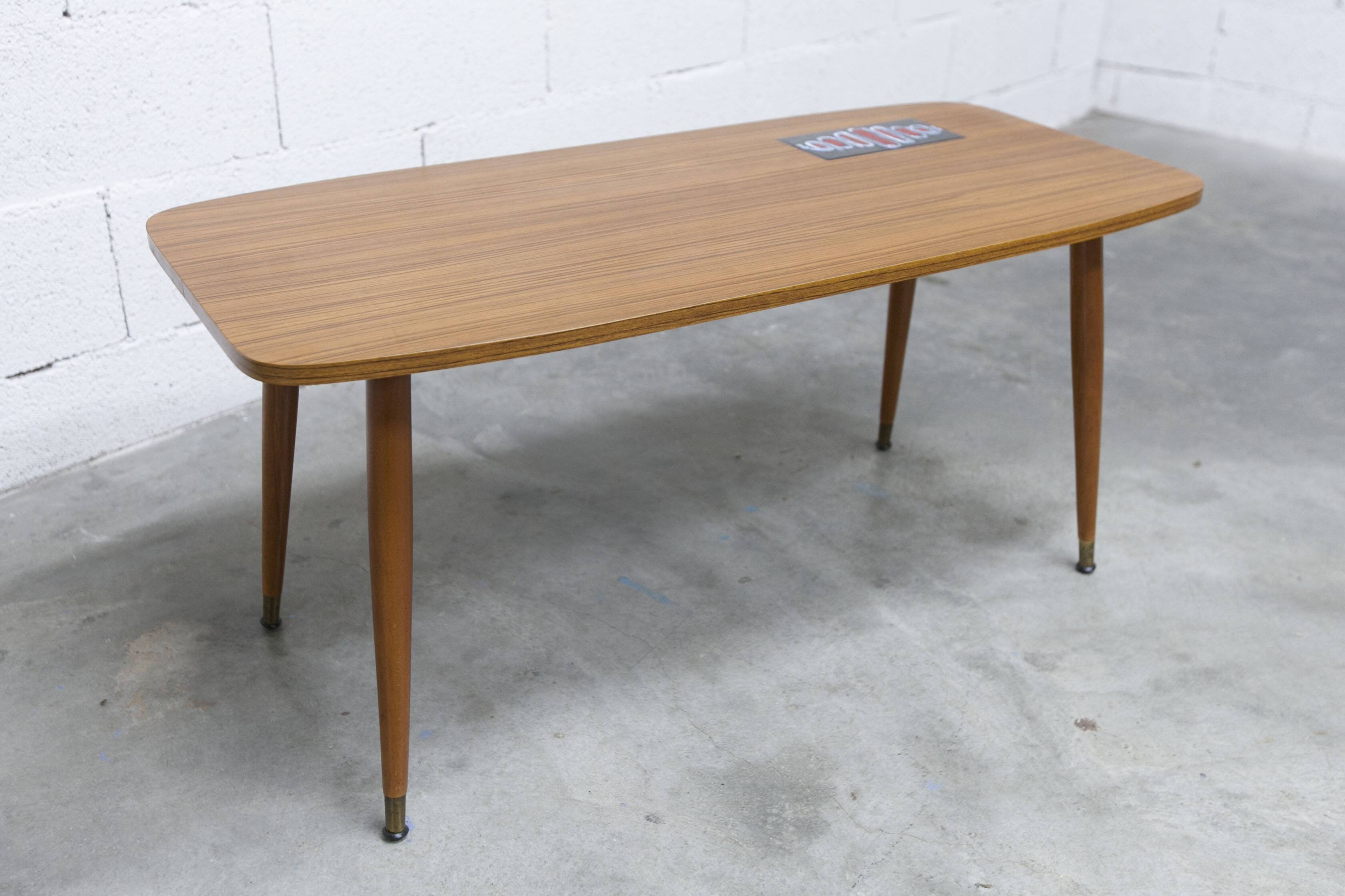Nordic coffee table 1960 teak ceramic