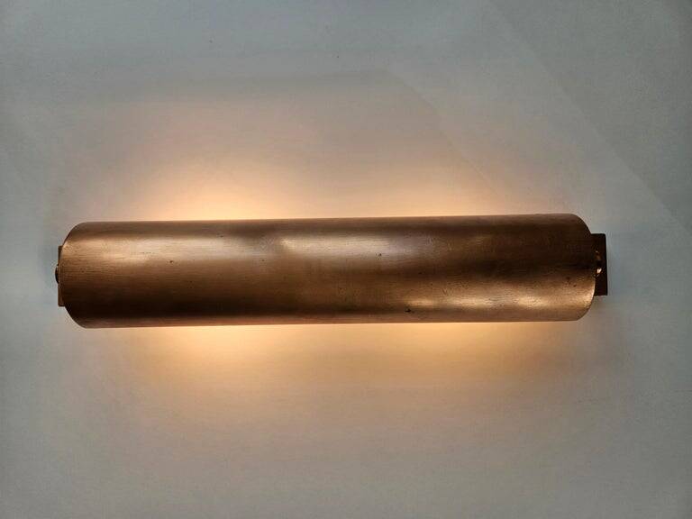 Very rare copper wall lamp, Art Deco, 1930s