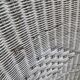 2 vintage grey rattan armchairs from the 60s