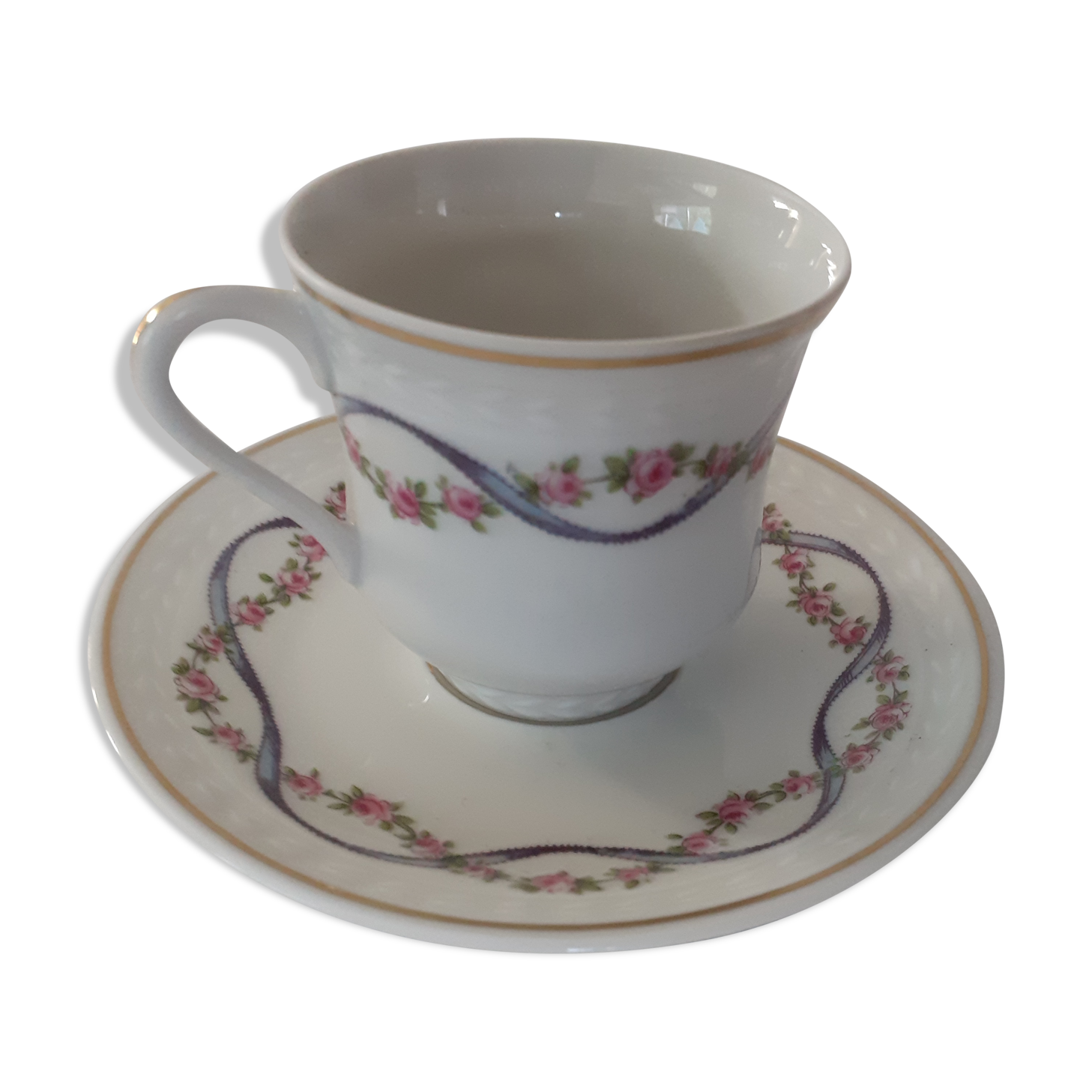 Cup and under coffee cup Limoges B & C