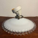 Porcelain wall light with opaline