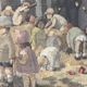 Children in the Monceau Garden. HST circa 1940. Signed Gilles. 81.5 x 65cm