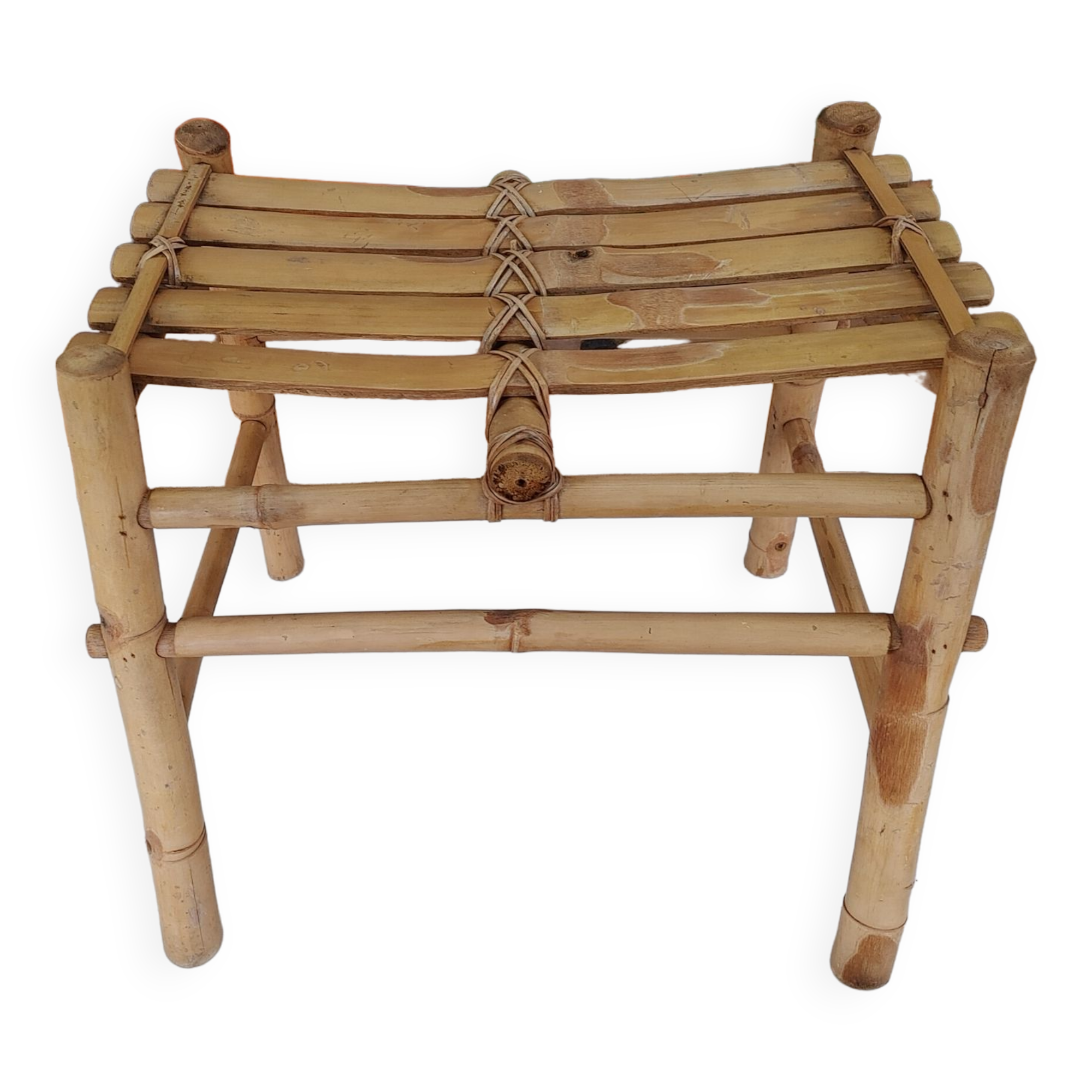 Vintage bamboo bench from the 60/70