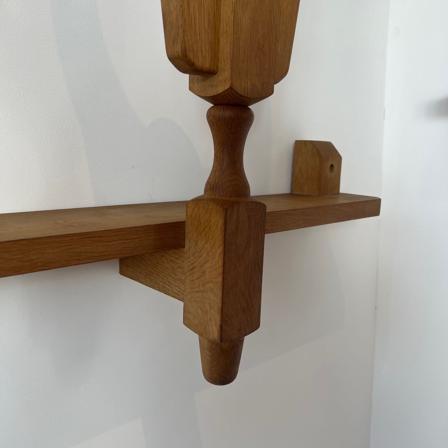 Guillerme et Chambron French Mid-Century Shelf Wall Lights