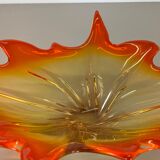 1,9kg Murano Glass "Centerpiece" 50cm Bowl Shell Element Murano, Italy, 1970