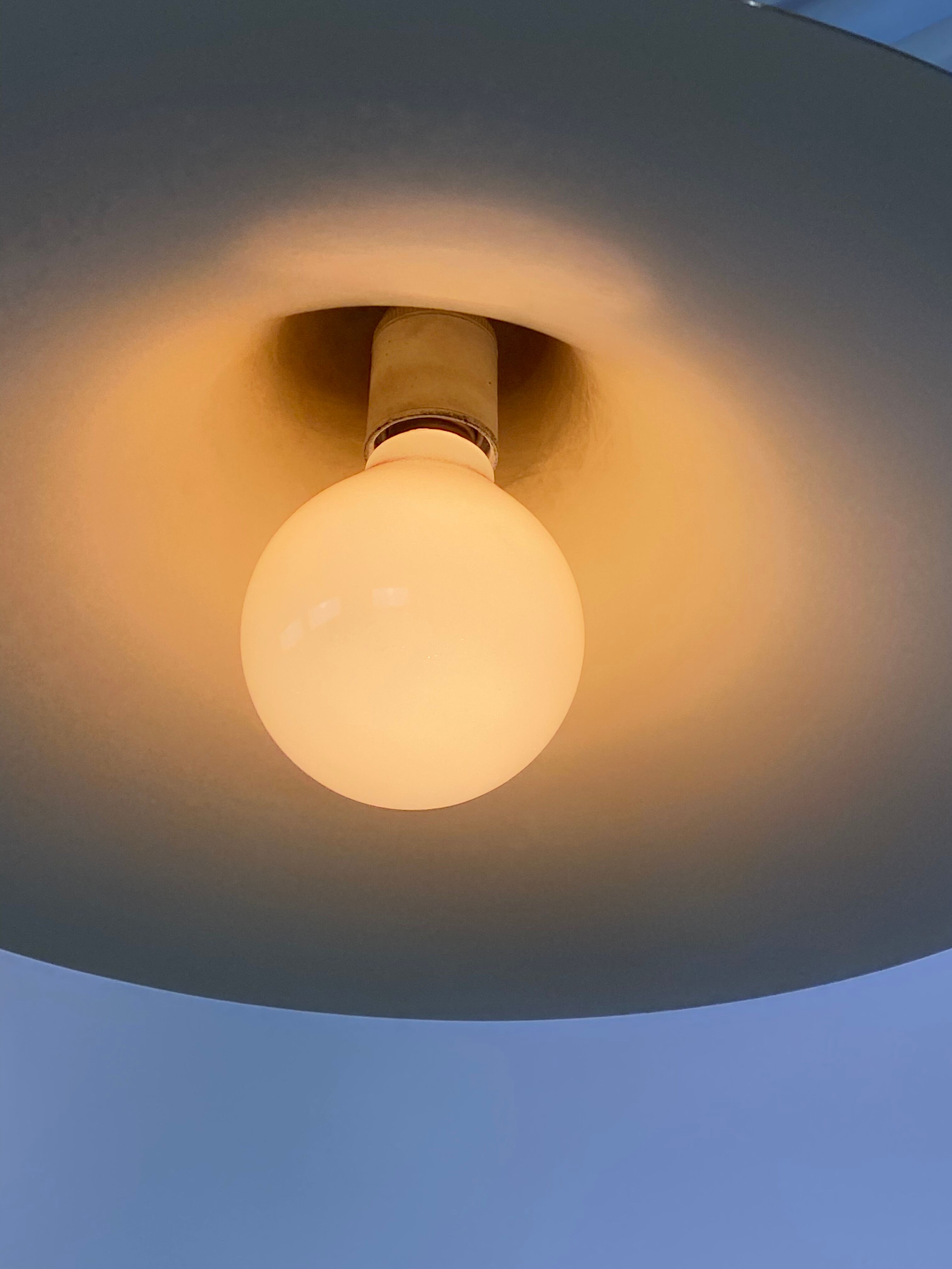 Gubi Semi pendant of brass designed by Claus Bonderup and Thorsten Thorup in 1968