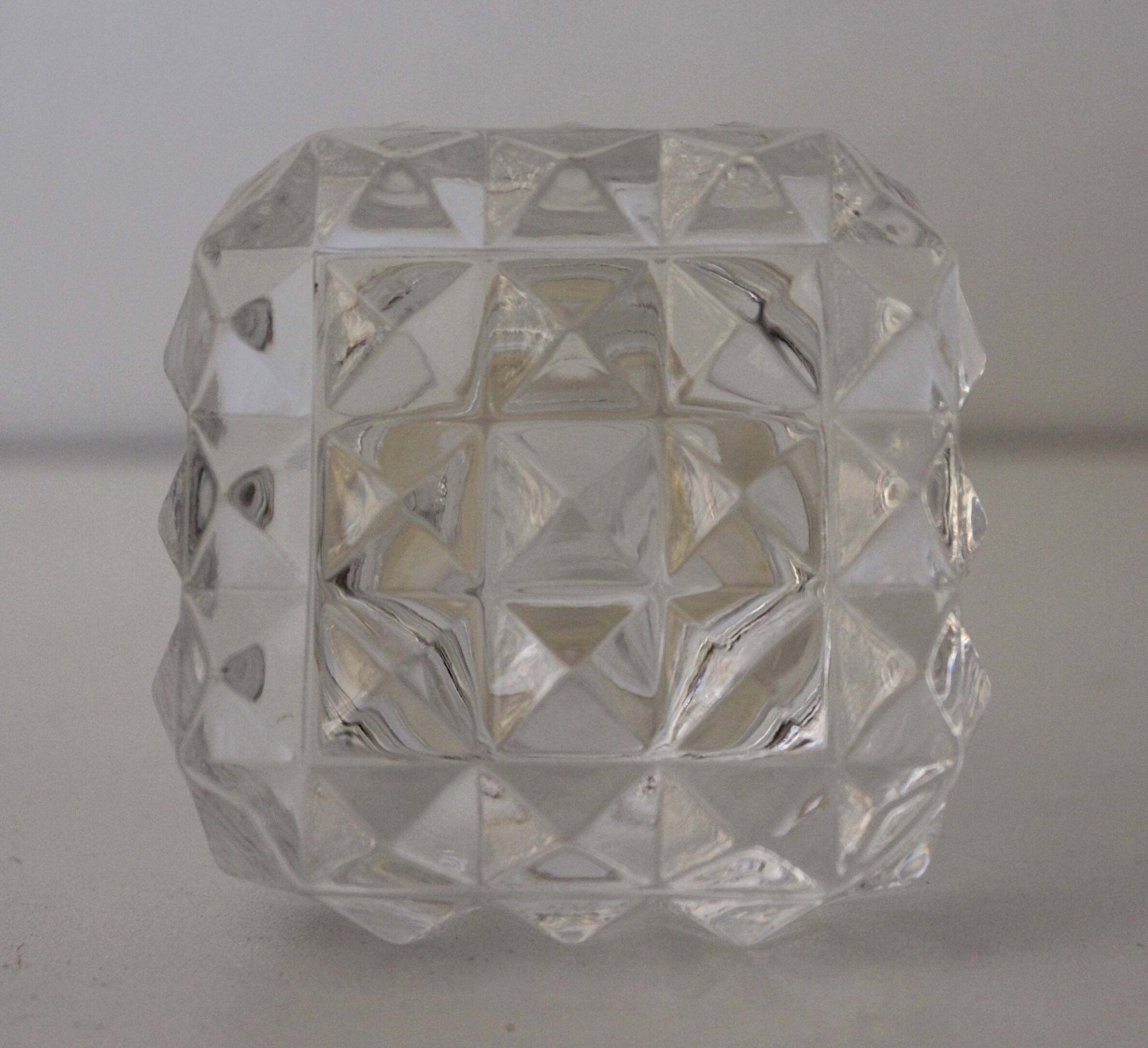 Vintage cut crystal whiskey decanter