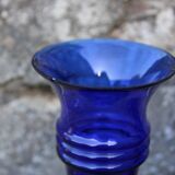 Pair of Holmegaard cobalt blue vases – Scandinavian design – Michael Bang