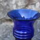 Paire de vases Holmegaard bleu cobalt – design scandinave – Michael Bang