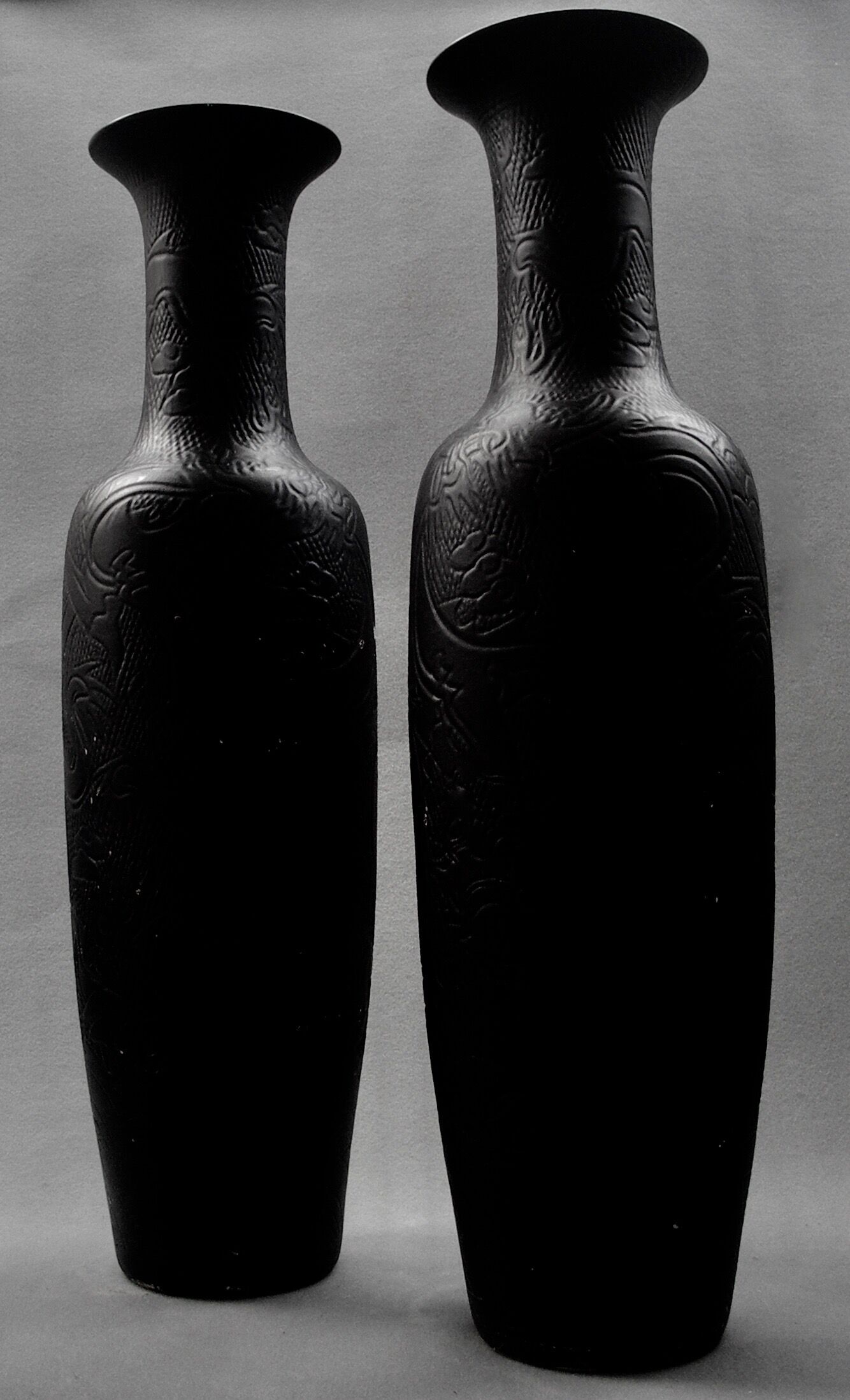 Lot of two vases "chinese" 145 cm