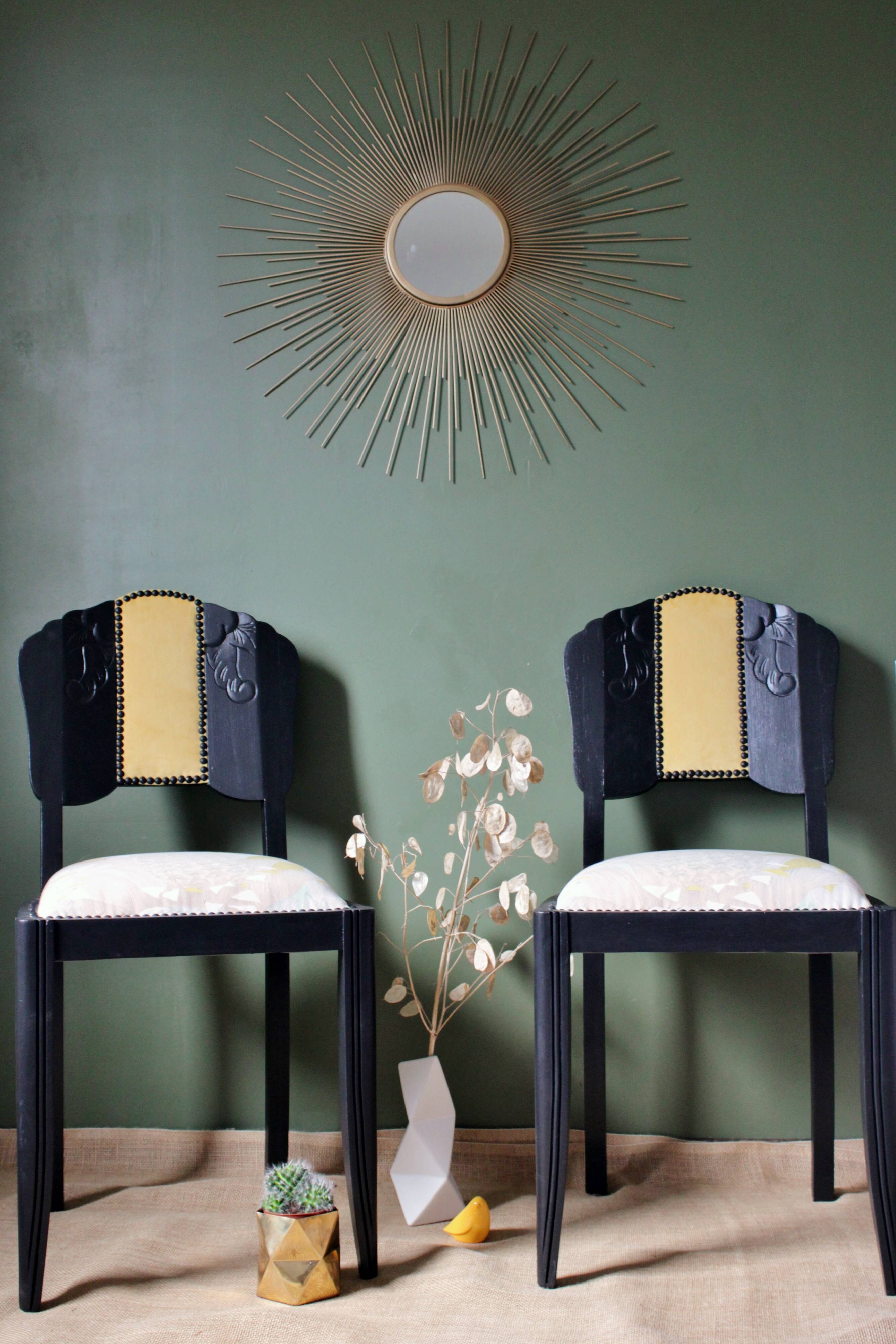 Pair of retro 1930s style chairs