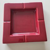 Large square burgundy ashtray