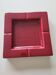 Large square burgundy ashtray
