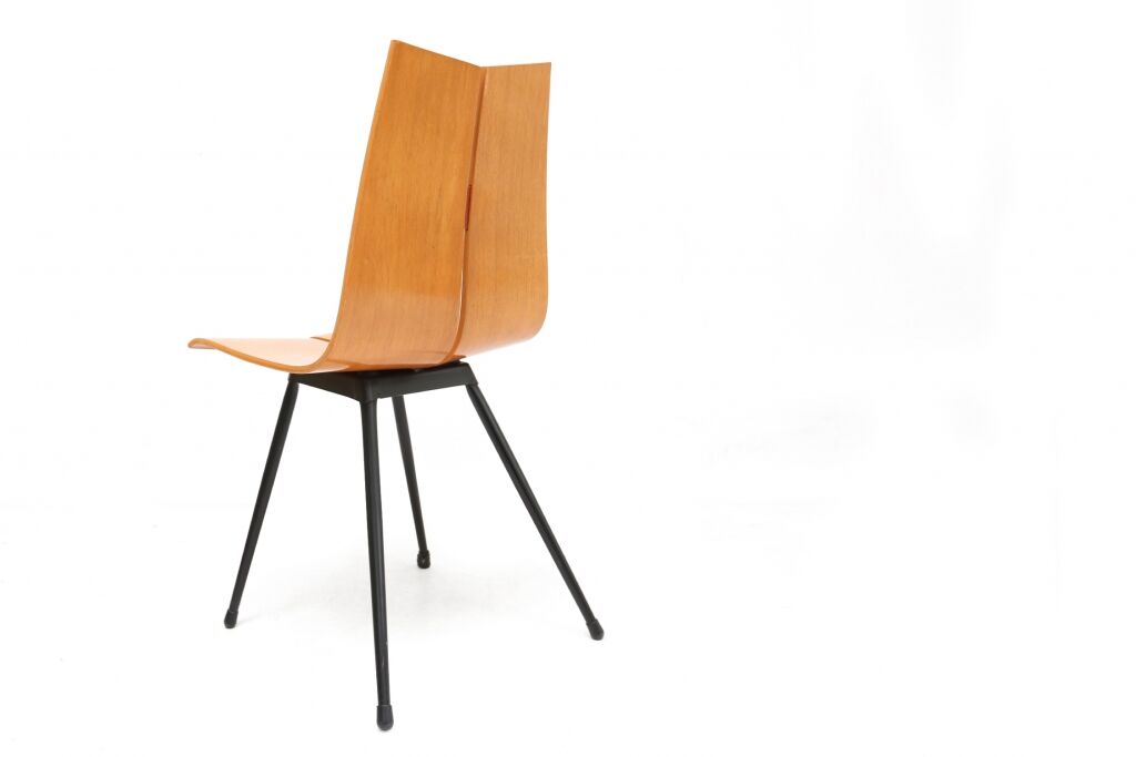 Chair model GA mid-century plywood by Hans Bellmann