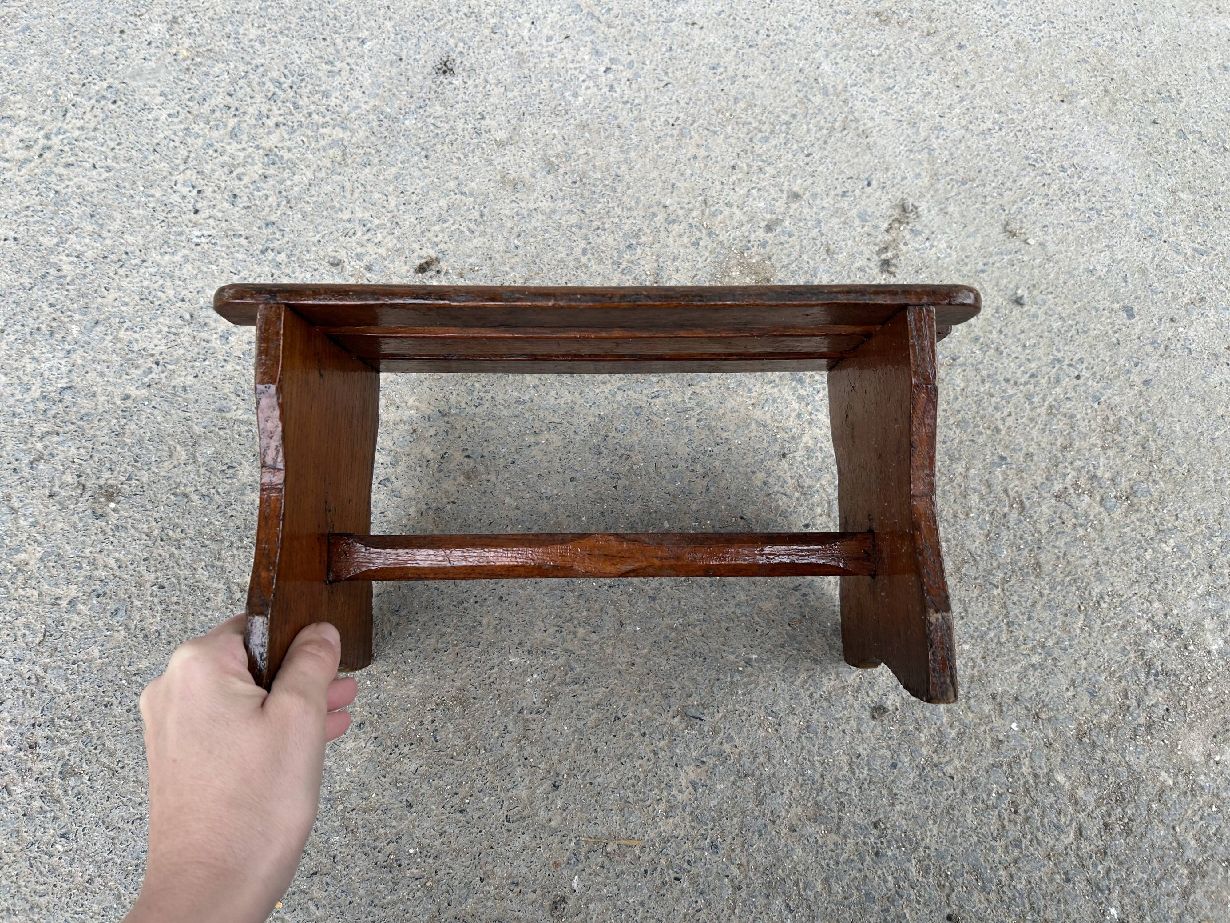 Small antique wooden step stool