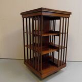 Antique mahogany revolving bookcase
