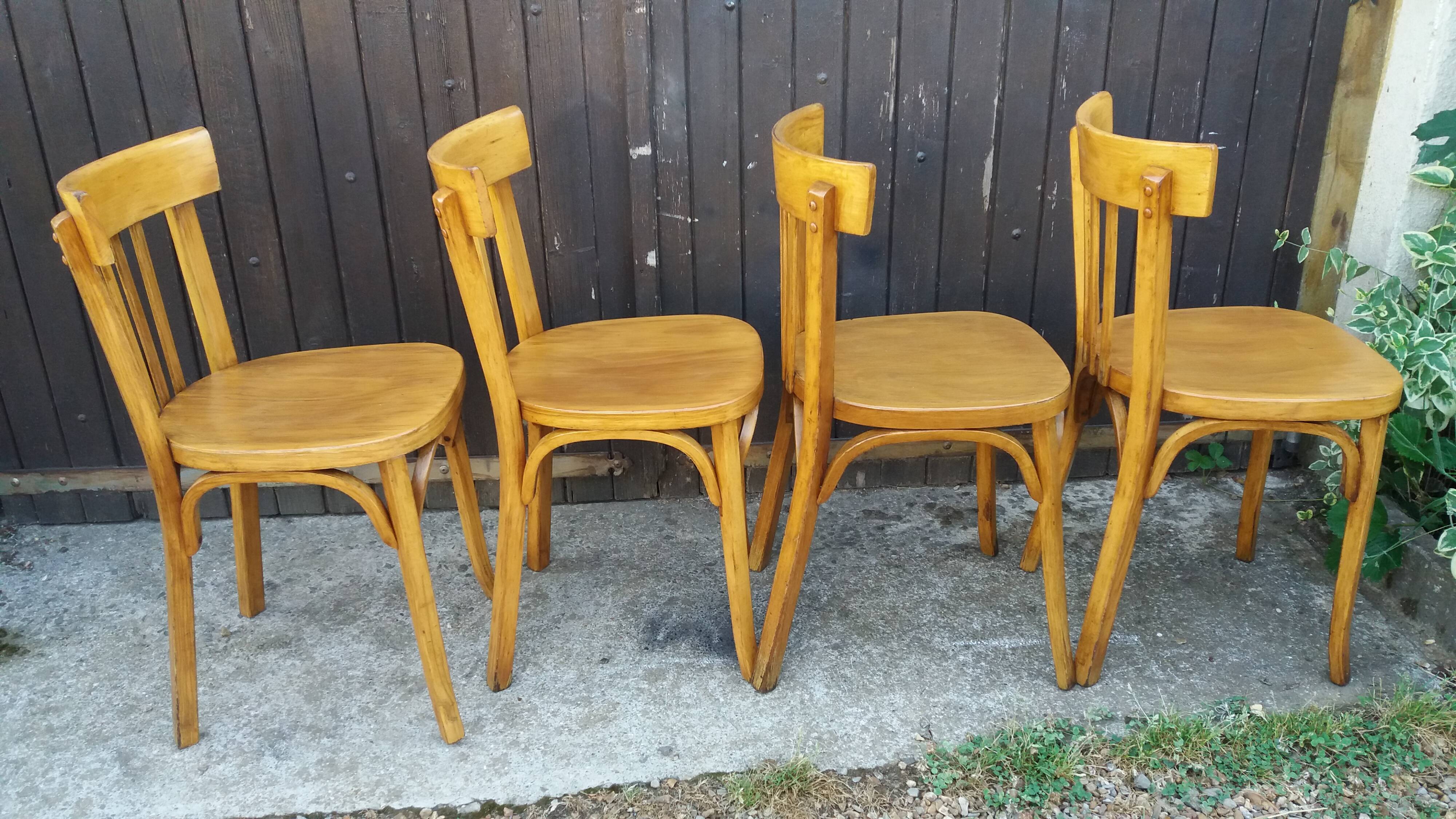 Set of 4 Baumann bistro chairs
