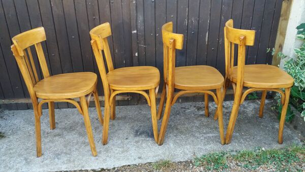 Lot de 4 chaises bistrot Baumann