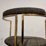 Vintage brass dining room set by Belgochrom, 1970s