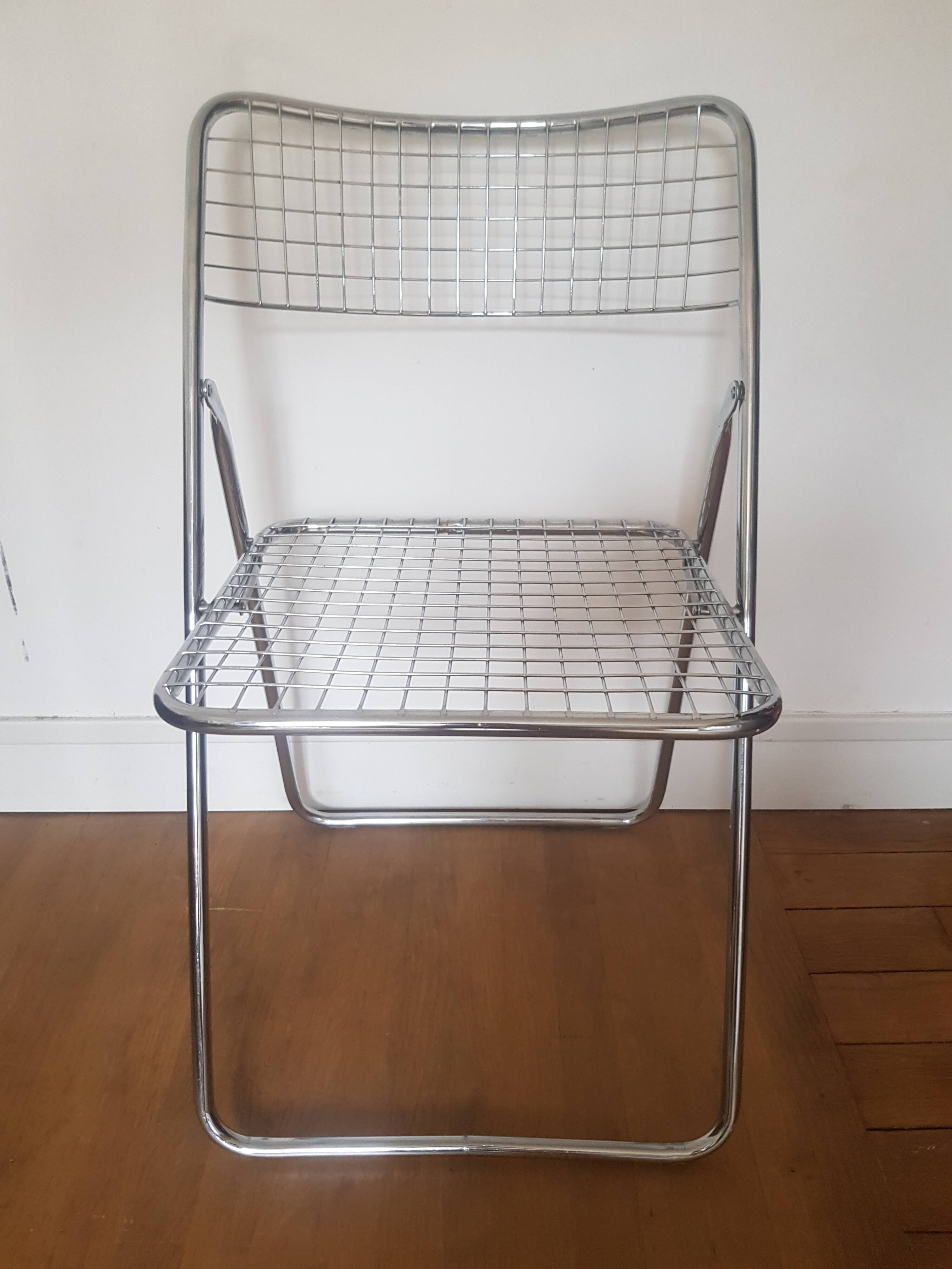 Chaise pliante modèle rappen par Niels Gammelgaard