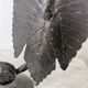 Vintage Forged Iron Grape Leaves Candlestick - Yugoslavia Mid-Century Decor