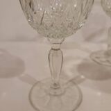 4 old crystal glasses