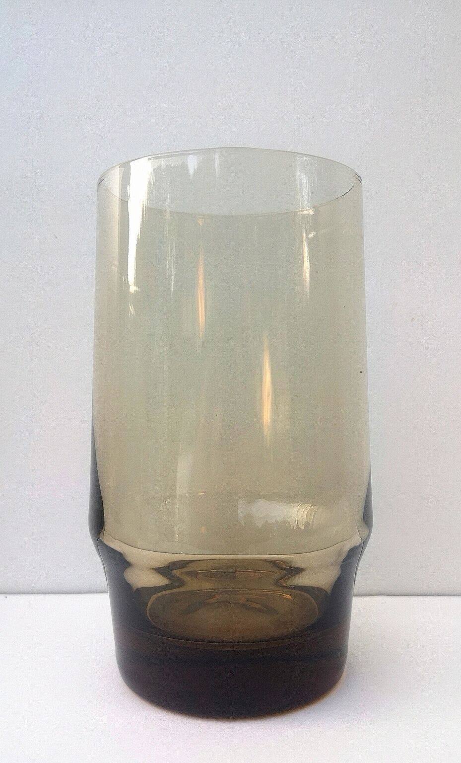 Verres vintages en verre marron fumé