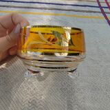 Pair of crystal stemmed bowls