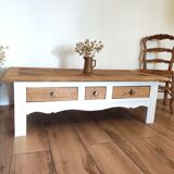 Louise - renovated solid oak coffee table