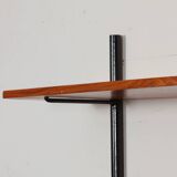 Vintage wooden and metal shelf, 1960