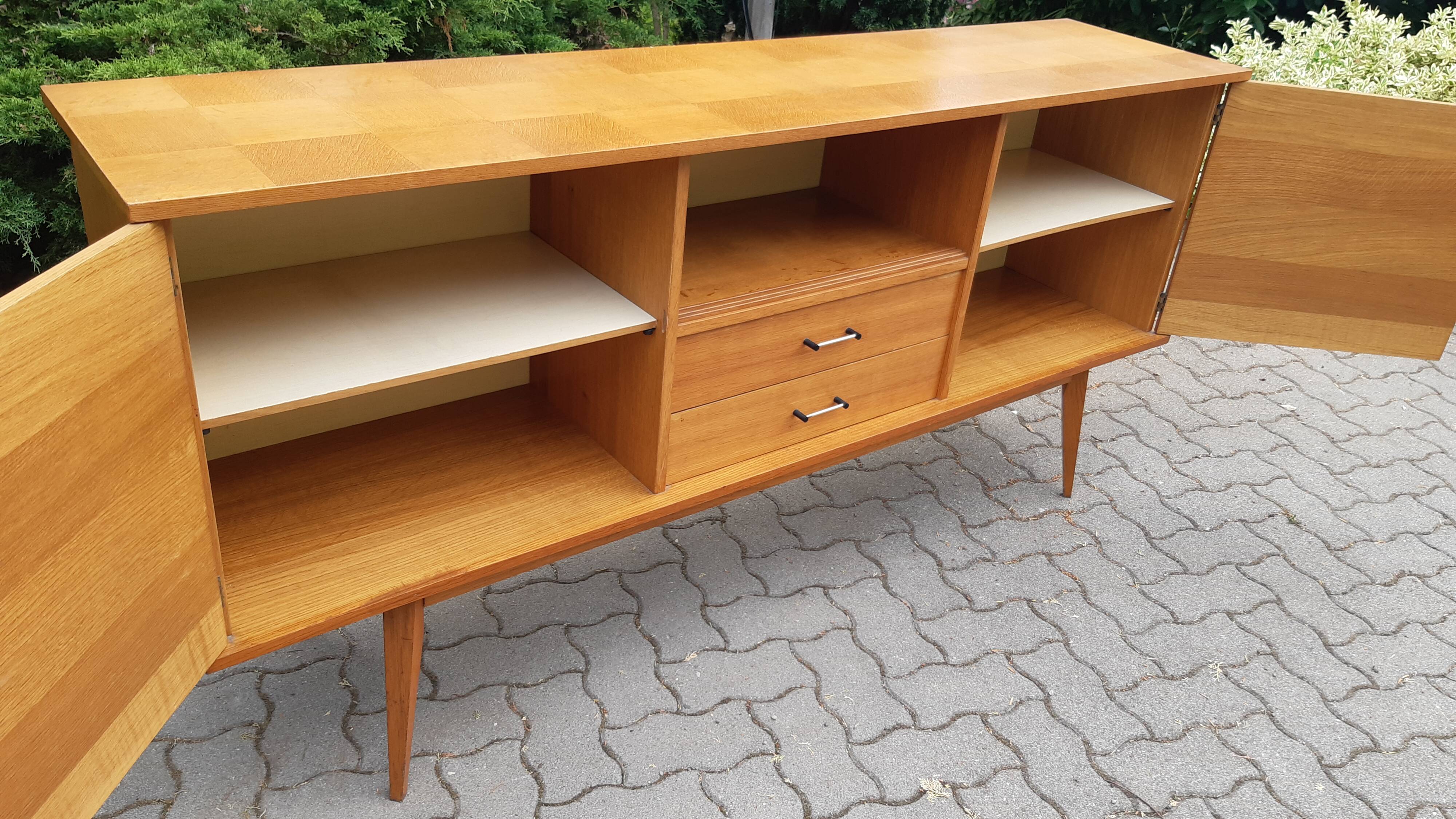Enfilade vintage chêne clair 1950