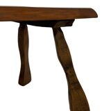Vintage wooden side table small table wabi sabi natural design