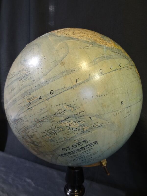 Globe terrestre Forest début XXème diamètre 37 cm