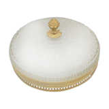 Lucien Gau glass and brass ceiling